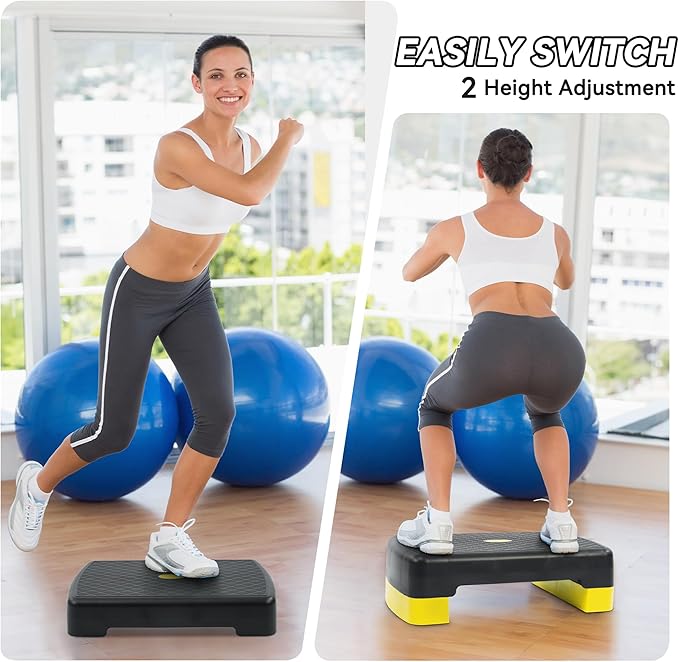Height Adjustable Aerobic Step - Leg Home Gym Workout ulasan dan harga