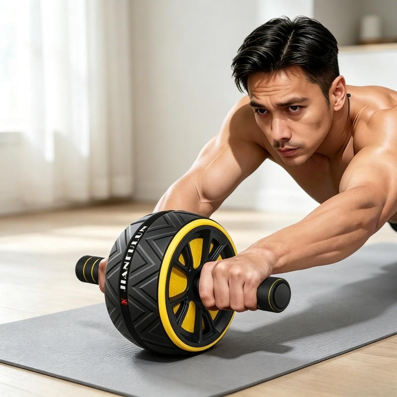 Non‑Slip Grip Ab Roller Wheel, - Home Gym Routine ulasan dan harga