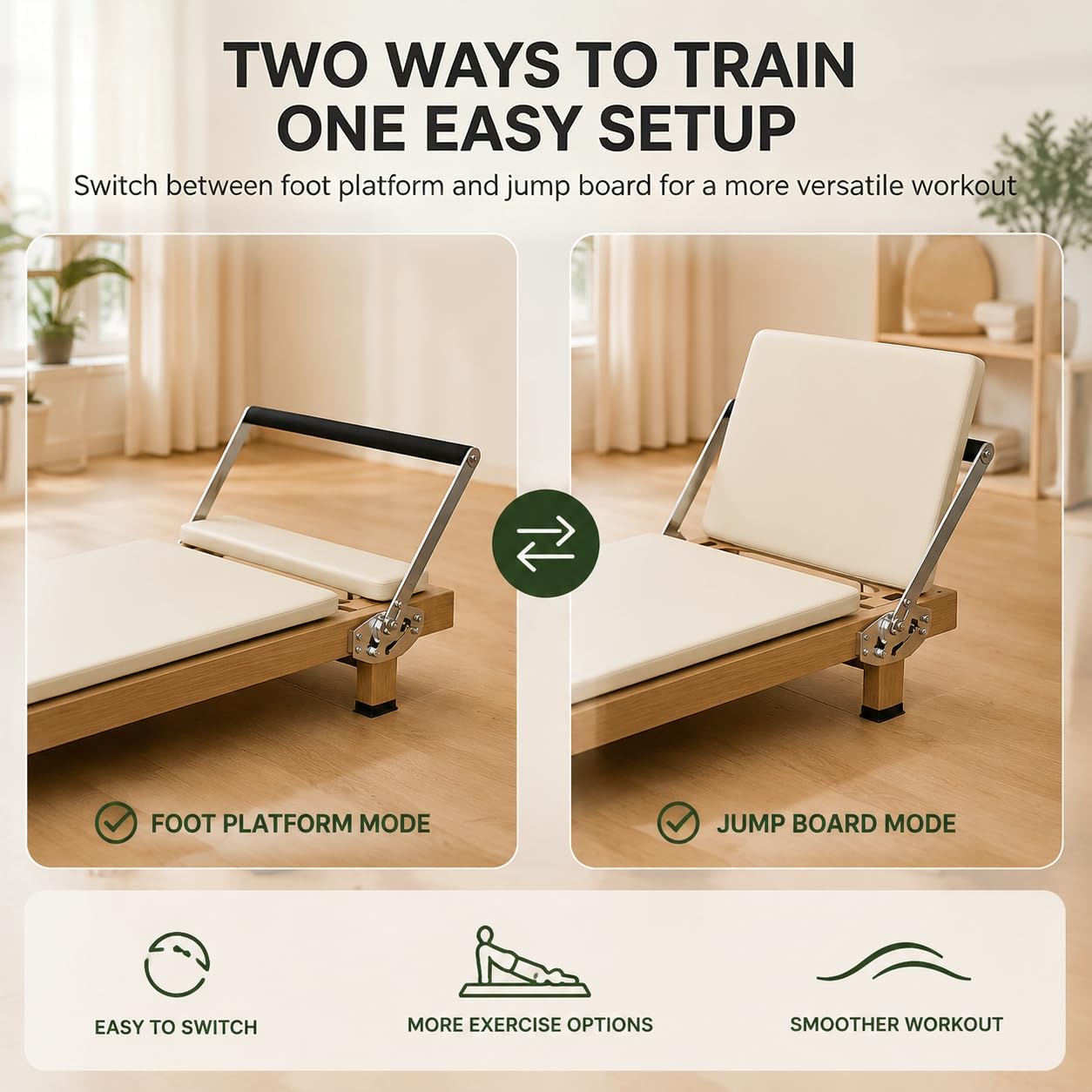 Foldable Pilates Reformer, Hom - Leg Home Gym Workout ulasan dan harga