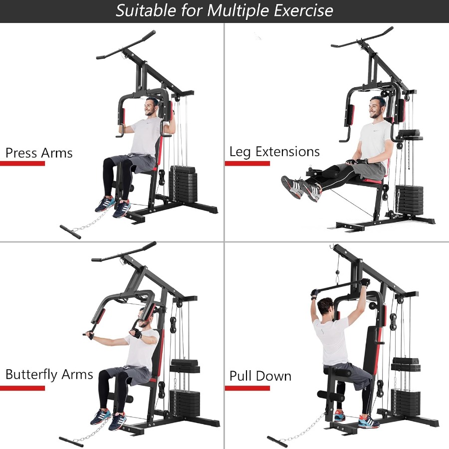 Multifunction Home Gym System, - Leg Home Gym Workout ulasan dan harga