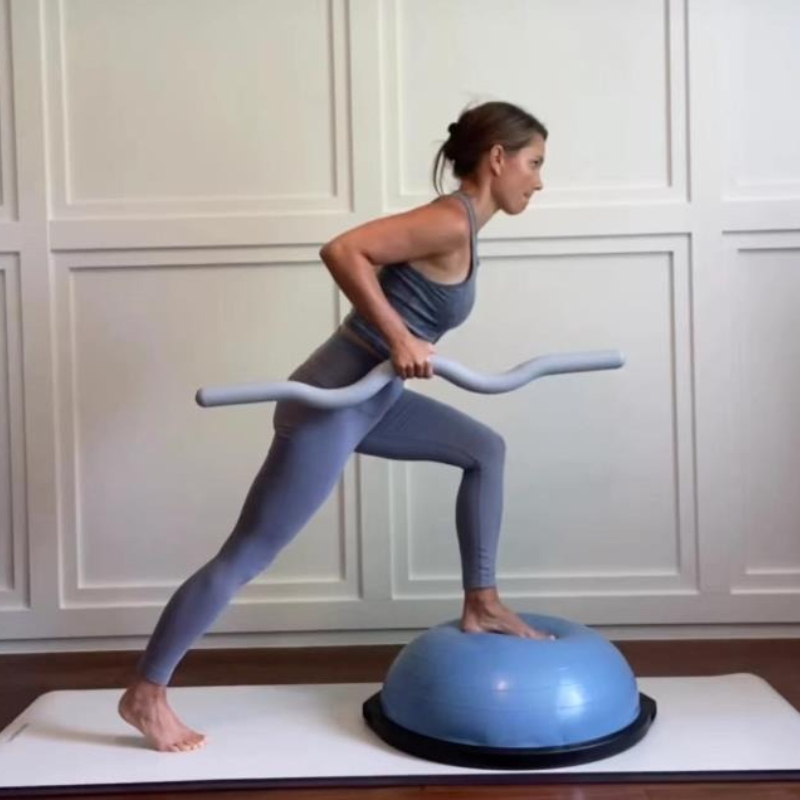 Weighted Pilates Bar with Sili - Home Gym Yoga ulasan dan harga